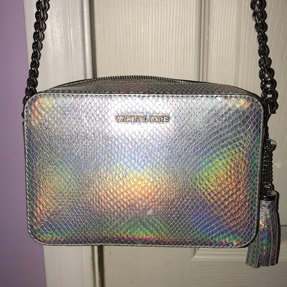 iridescent michael kors bag
